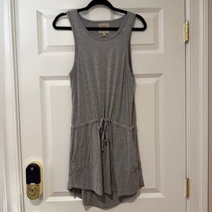 Chaser Gray Sleeveless Women's Drawstring Dress